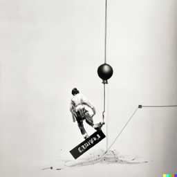 the discovery of gravity, by Banksy generated by DALL·E 2